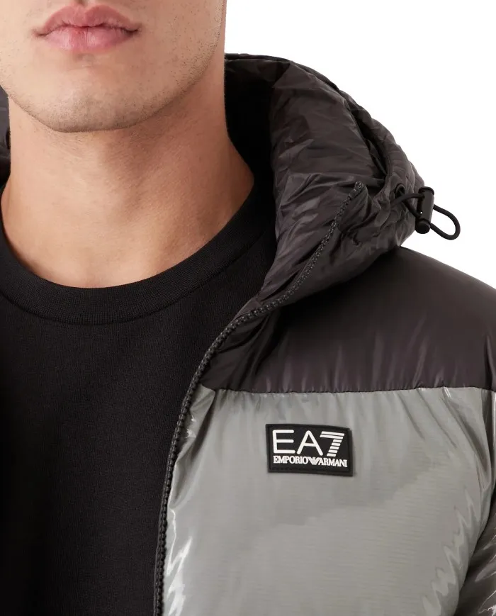 EA7 Armani Piumino Uomo 6LPB10 PN5ZZ A-EE Impermeabile Eco 1200 BLACK
