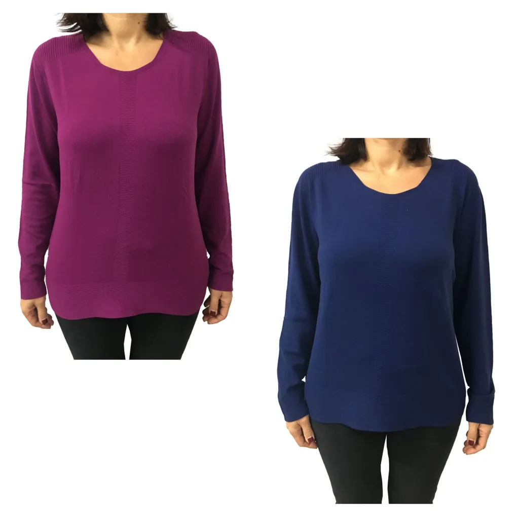 ELENA MIRO' maglia donna girocollo 57% poliammide 43% viscosa