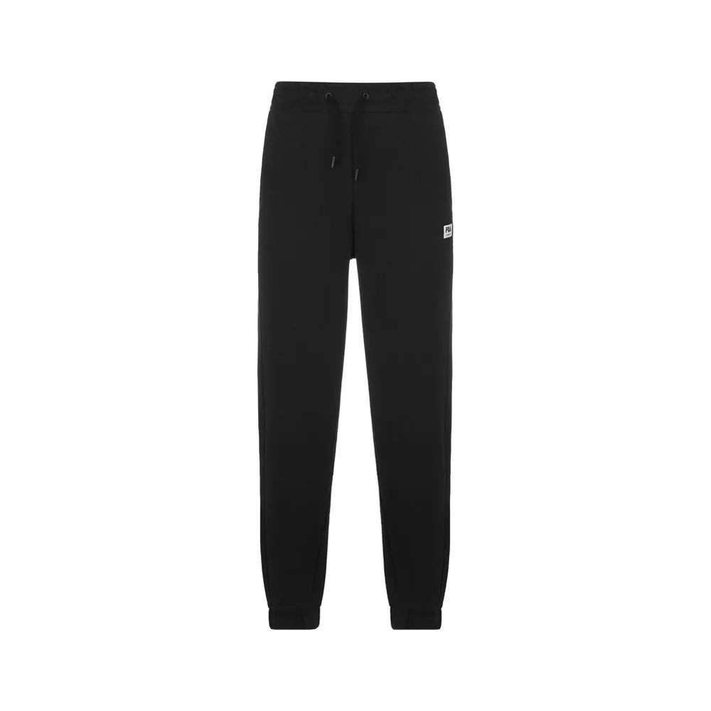 Fila Pantaloni Con Polsino Logo Taglio Laser Nero Uomo