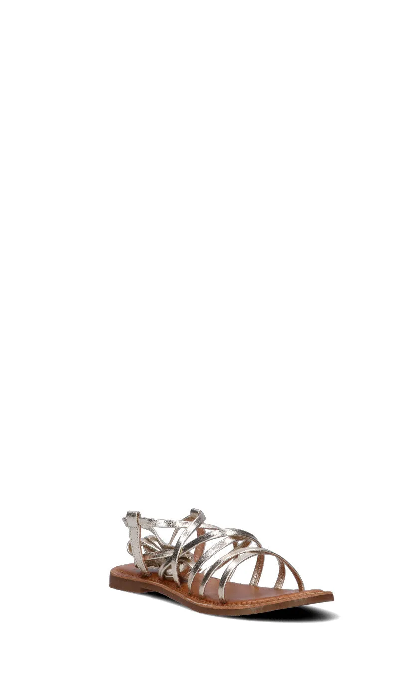 FRICKY Sandalo donna oro in pelle