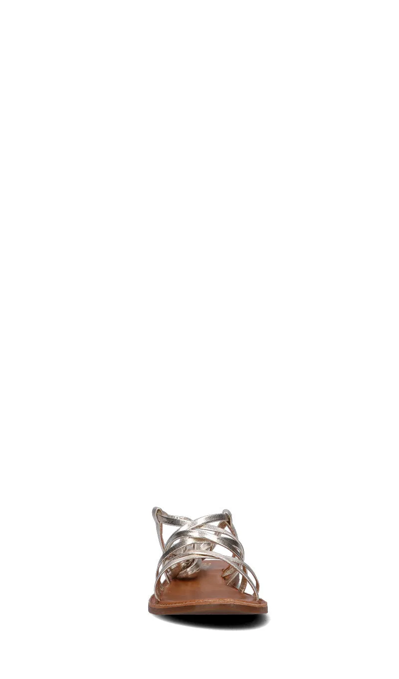FRICKY Sandalo donna oro in pelle