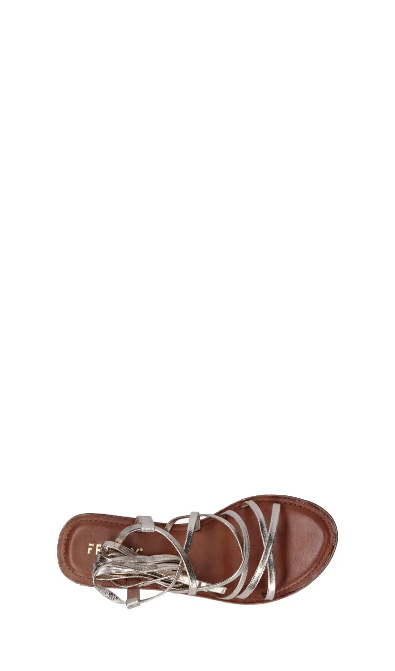 FRICKY Sandalo donna oro in pelle