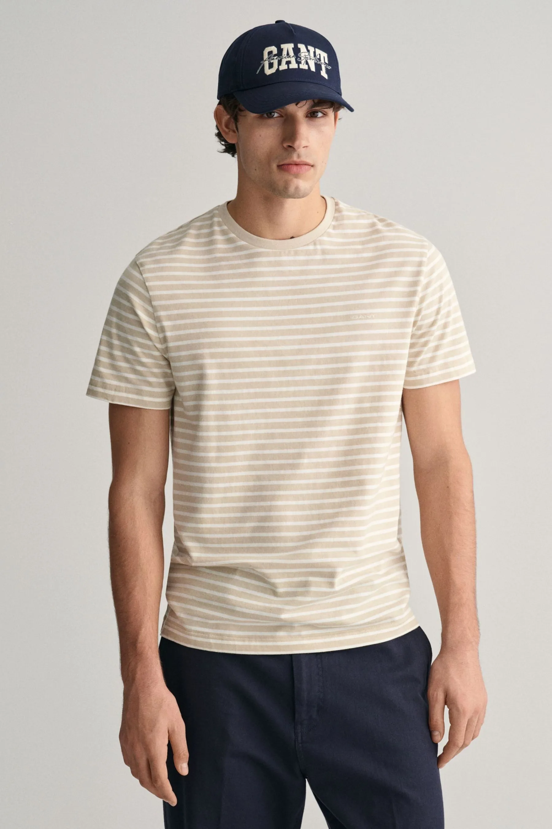 GANT Striped 100% Cotton T-Shirt    