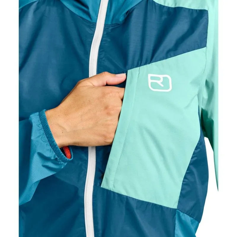 Giacca a vento da donna Ortovox Giacca a vento W (blu petrolio)
