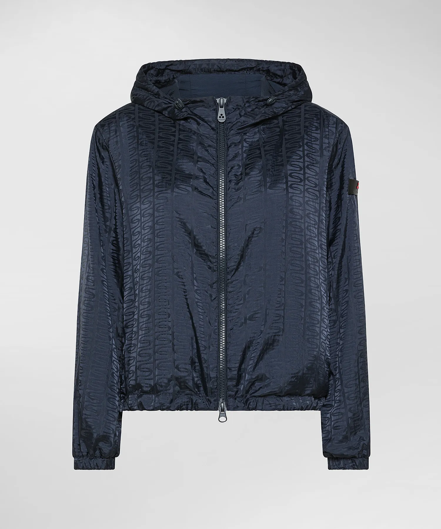 Giacca a vento jacquard
