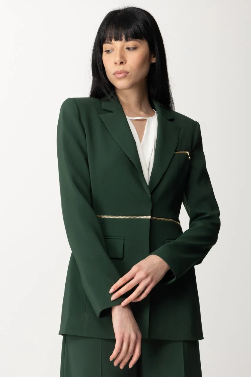 Giacca Blazer regolabile con zip Tuscany Green