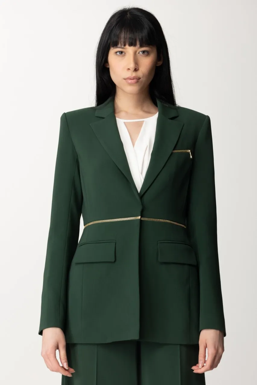 Giacca Blazer regolabile con zip Tuscany Green