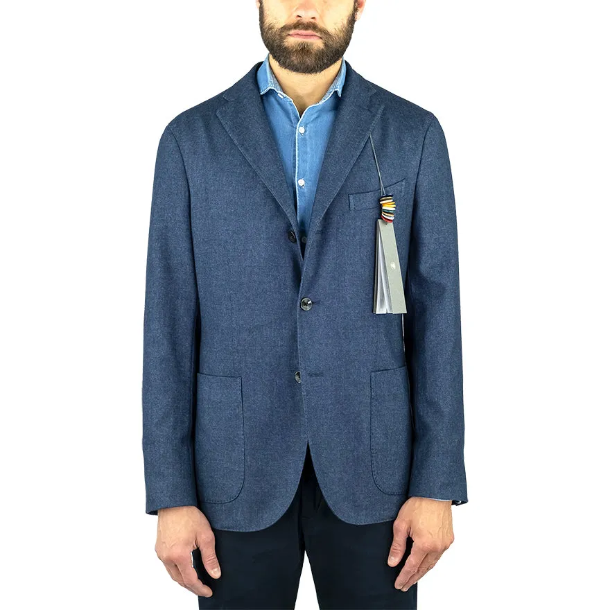 Giacca BOGLIOLI K-Jacket in Pura Lana Blu China