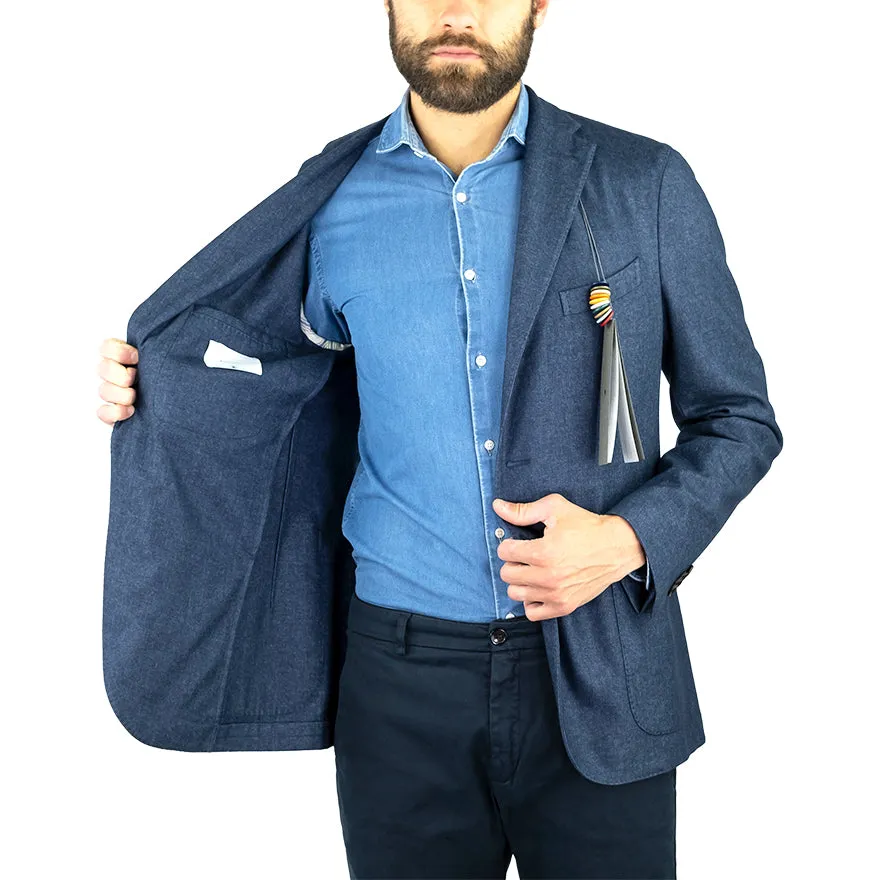 Giacca BOGLIOLI K-Jacket in Pura Lana Blu China
