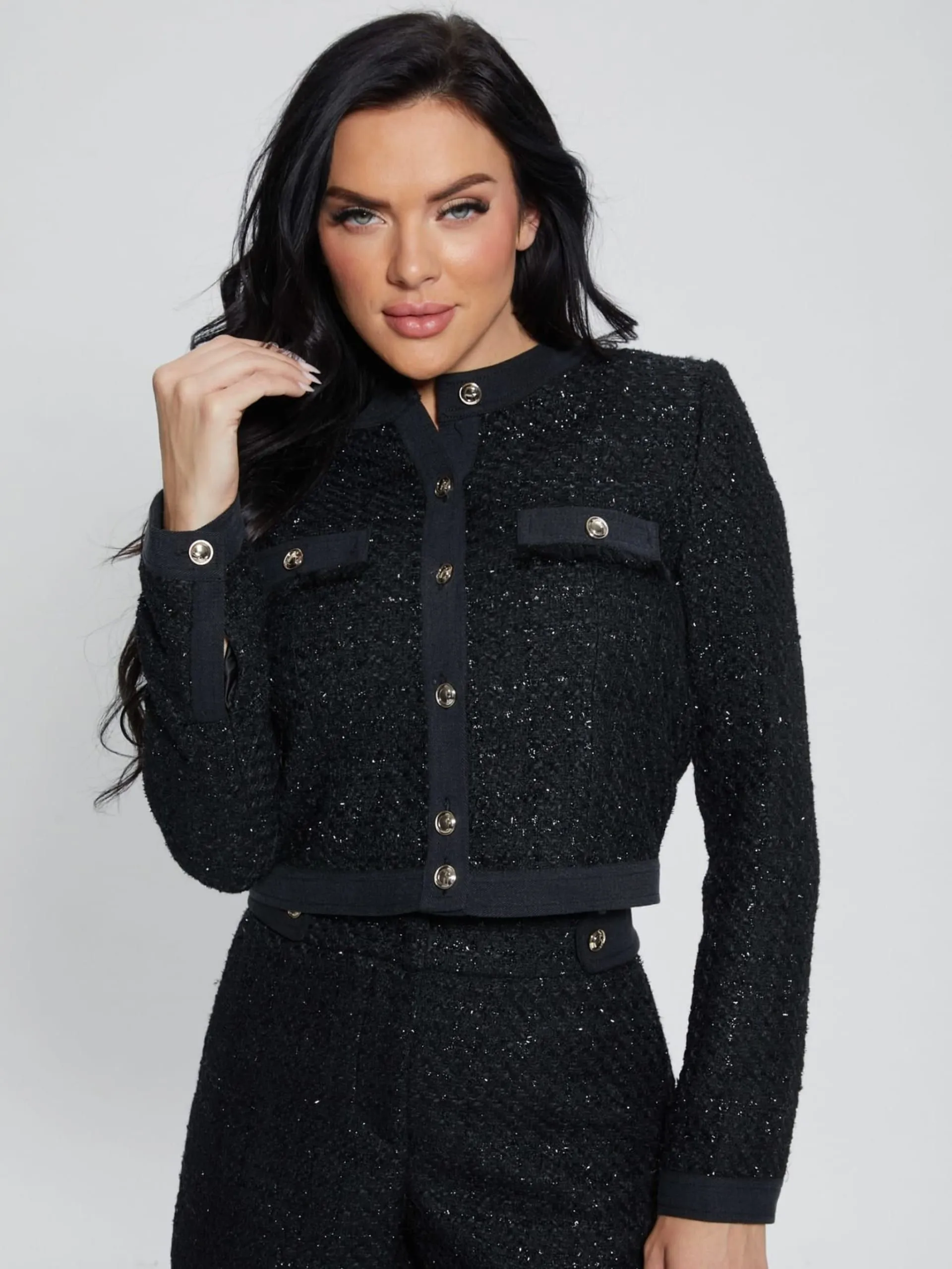 Giacca tweed guess