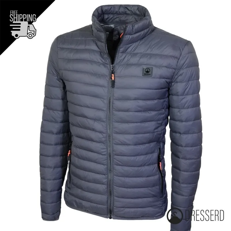 Giubbotto Uomo Dresserd Piumino 100 Grammi Semi Slim Fit Giubbino Senza Cappuccio