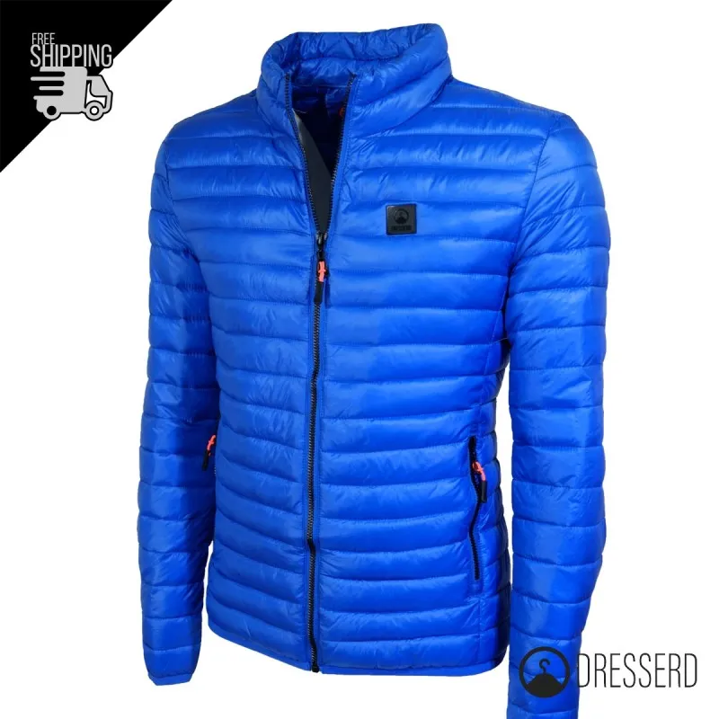 Giubbotto Uomo Dresserd Piumino 100 Grammi Semi Slim Fit Giubbino Senza Cappuccio