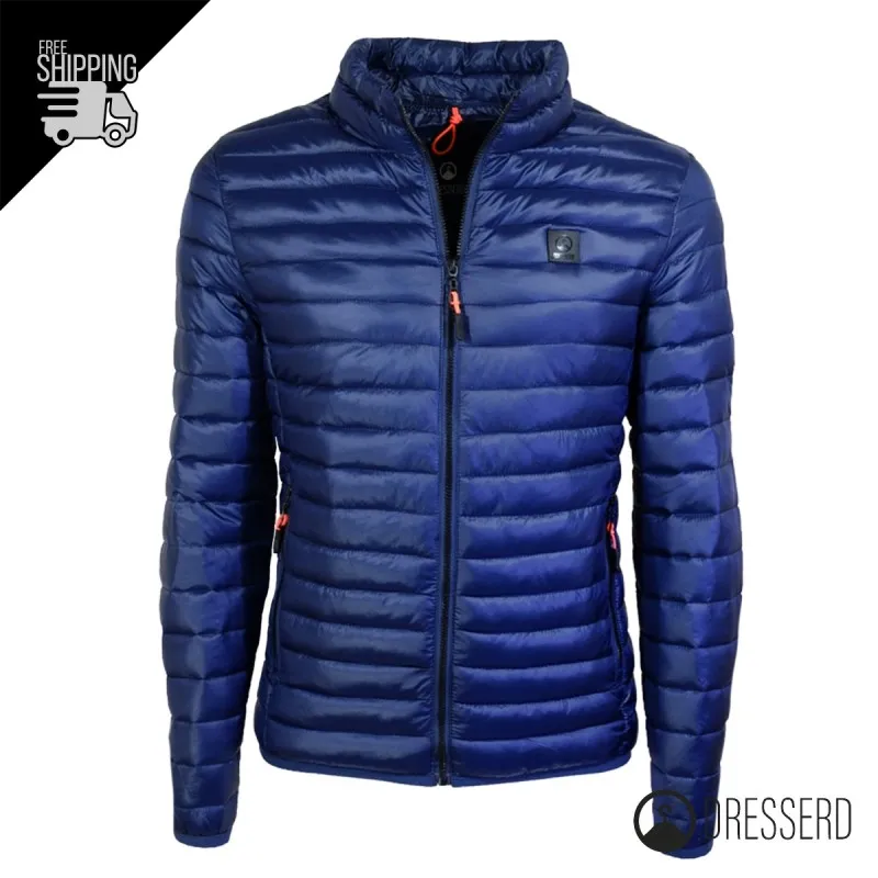 Giubbotto Uomo Dresserd Piumino 100 Grammi Semi Slim Fit Giubbino Senza Cappuccio