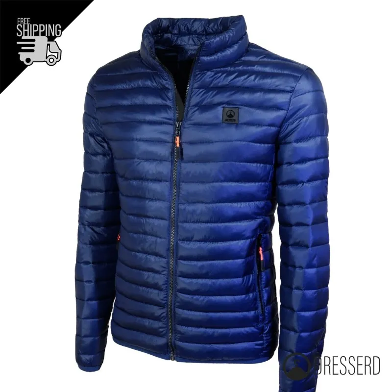 Giubbotto Uomo Dresserd Piumino 100 Grammi Semi Slim Fit Giubbino Senza Cappuccio