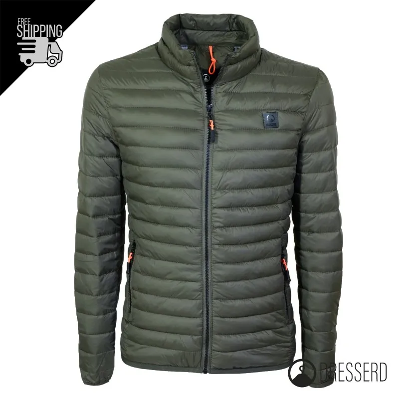 Giubbotto Uomo Dresserd Piumino 100 Grammi Semi Slim Fit Giubbino Senza Cappuccio