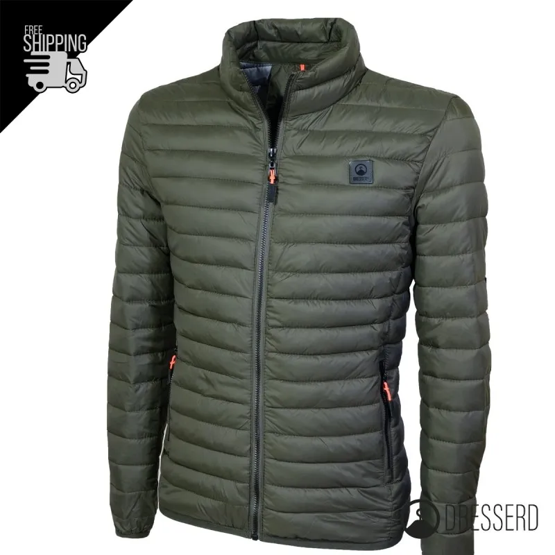 Giubbotto Uomo Dresserd Piumino 100 Grammi Semi Slim Fit Giubbino Senza Cappuccio
