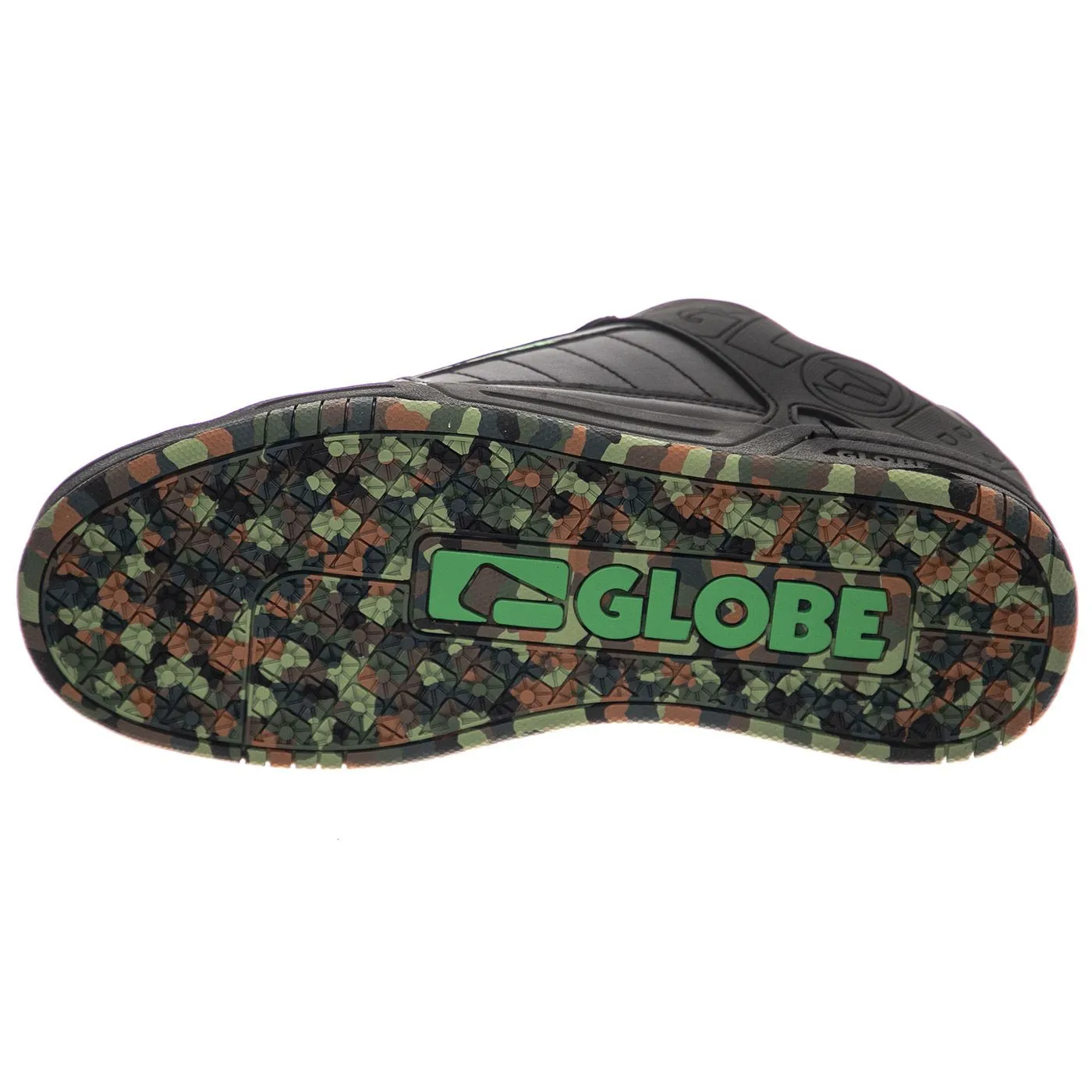 Globe Tilt Black / Green / Mosaic - Scarpe Uomo Nere    