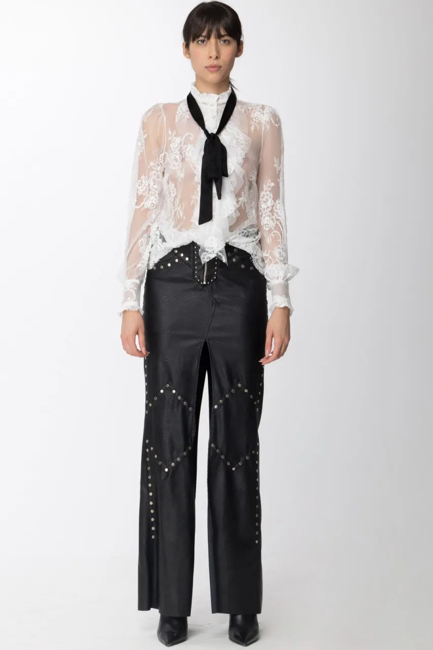 Gonna Clodette con maxi spacco Black