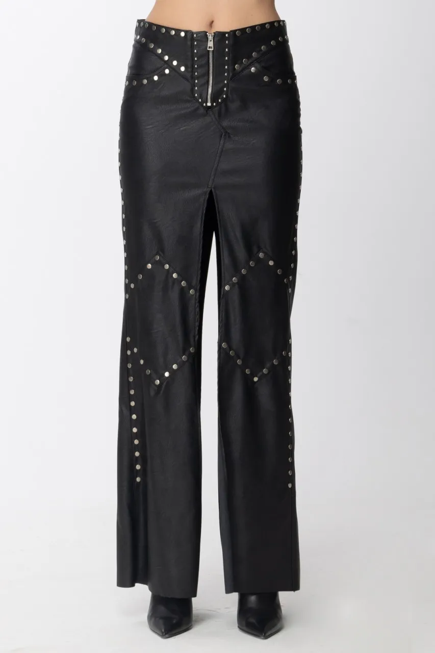Gonna Clodette con maxi spacco Black