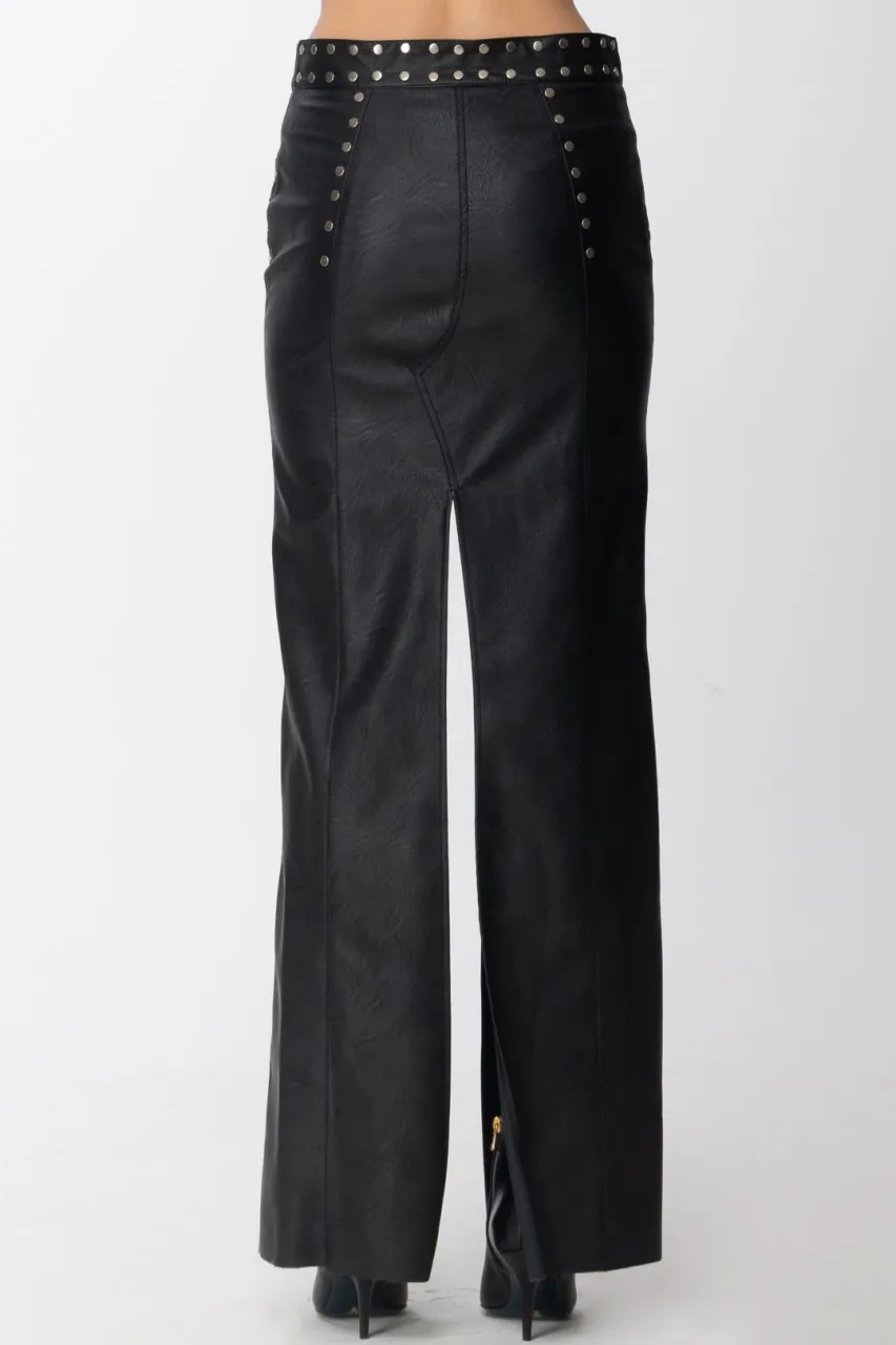 Gonna Clodette con maxi spacco Black