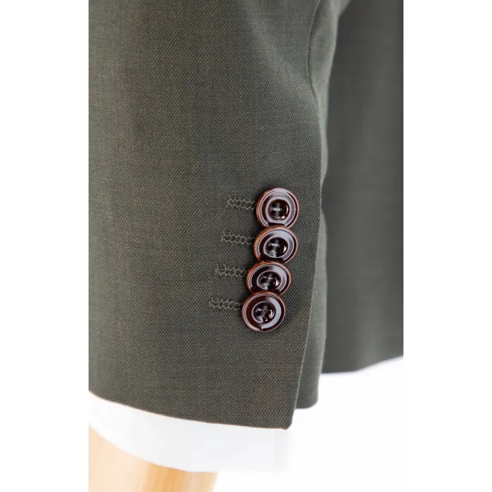 Henk ter Horst Abito intero 3 pezzi con gilet Verde scuro