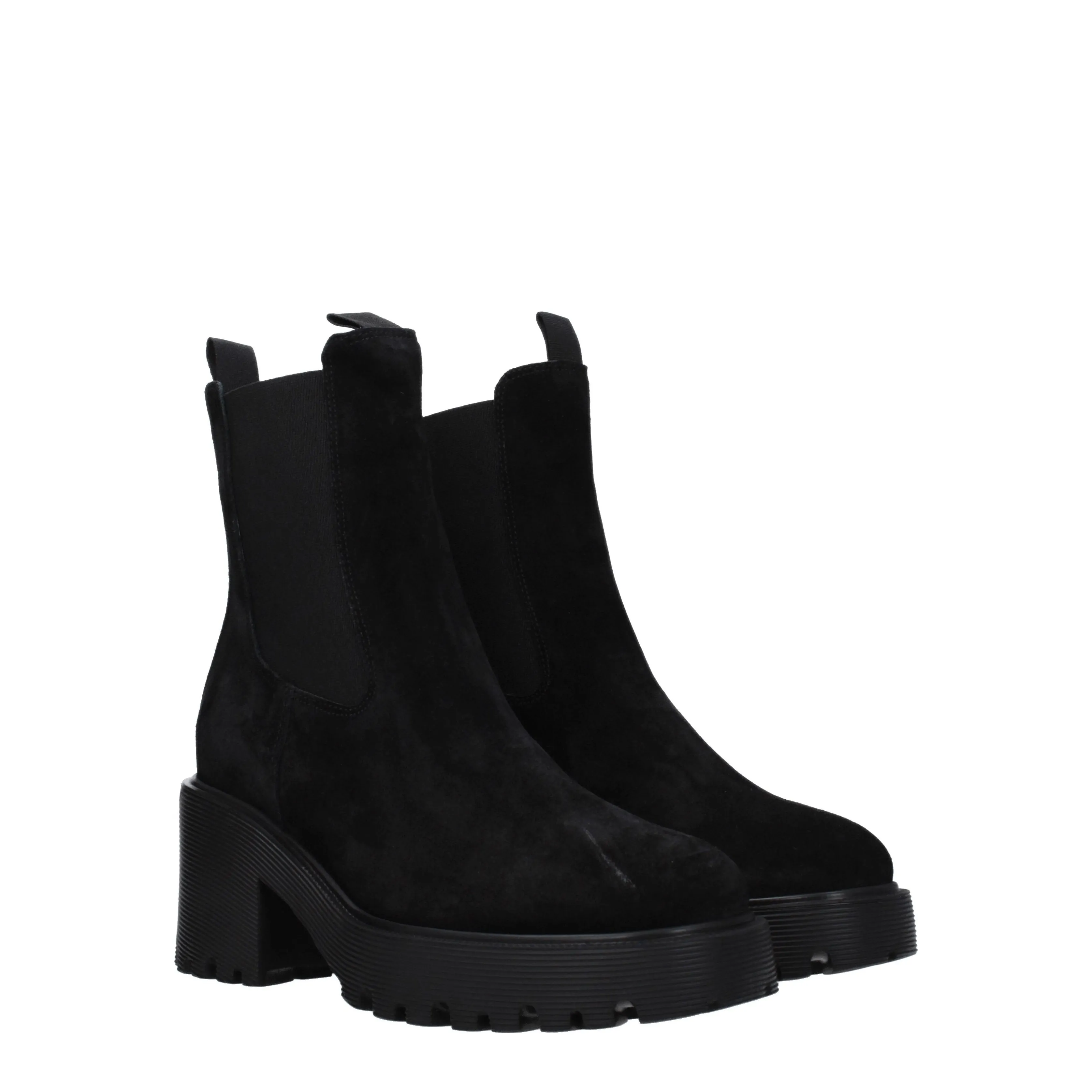 Hogan Stivaletti Memory foam Donna Camoscio Nero