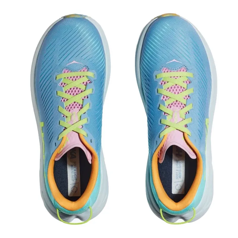 Hoka Rincon 3 Blu Verde Bianco - Scarpe Running Donna