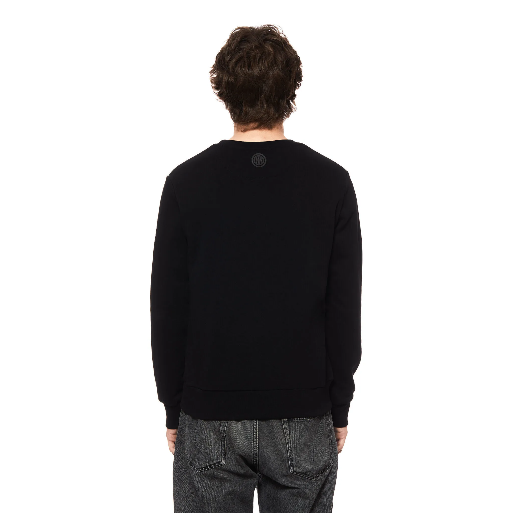 IM FELPA GIROCOLLO RUBBER LOGO UOMO