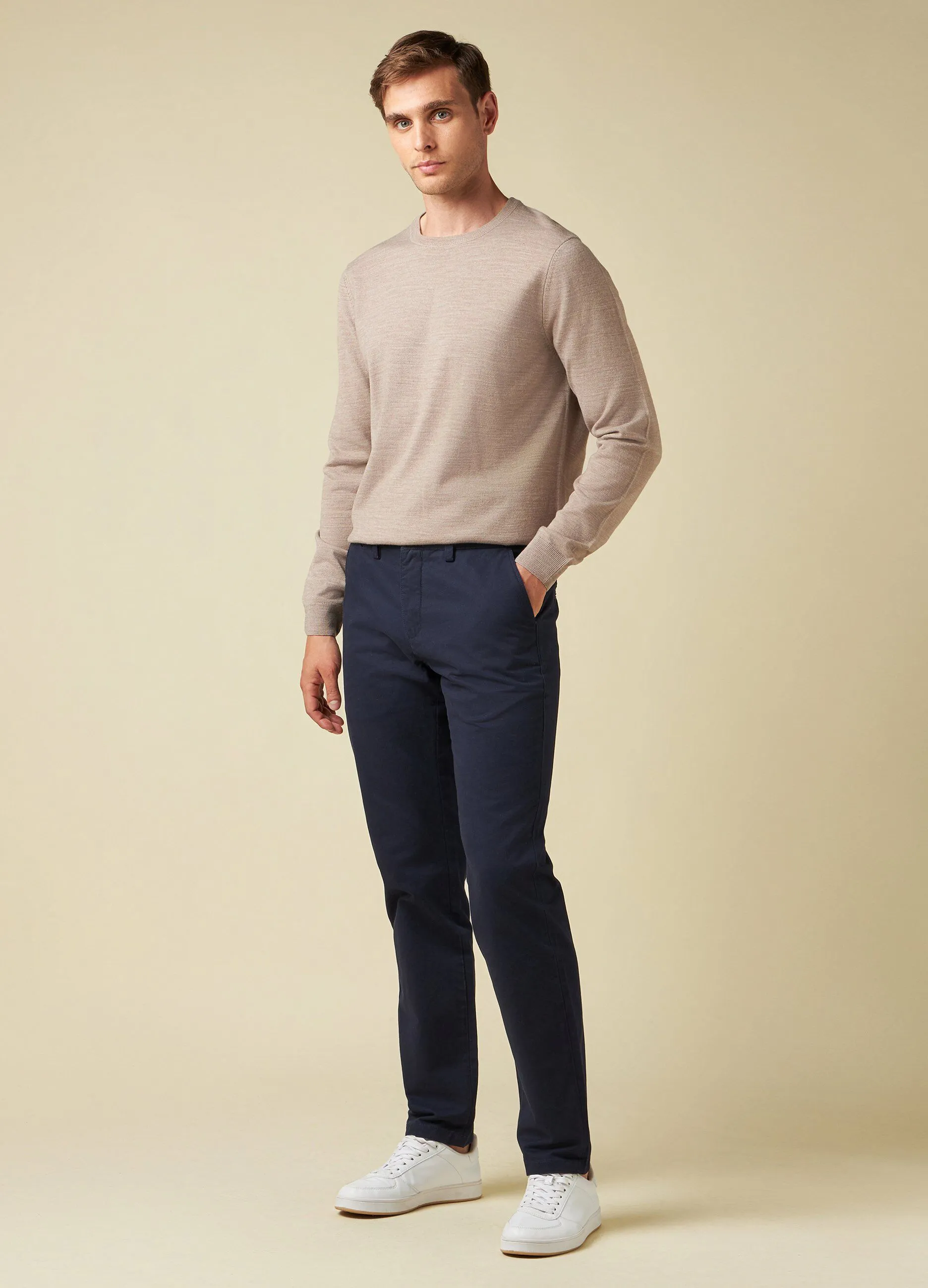 J. HART & BROS  Pantalone chino regular fit uomo