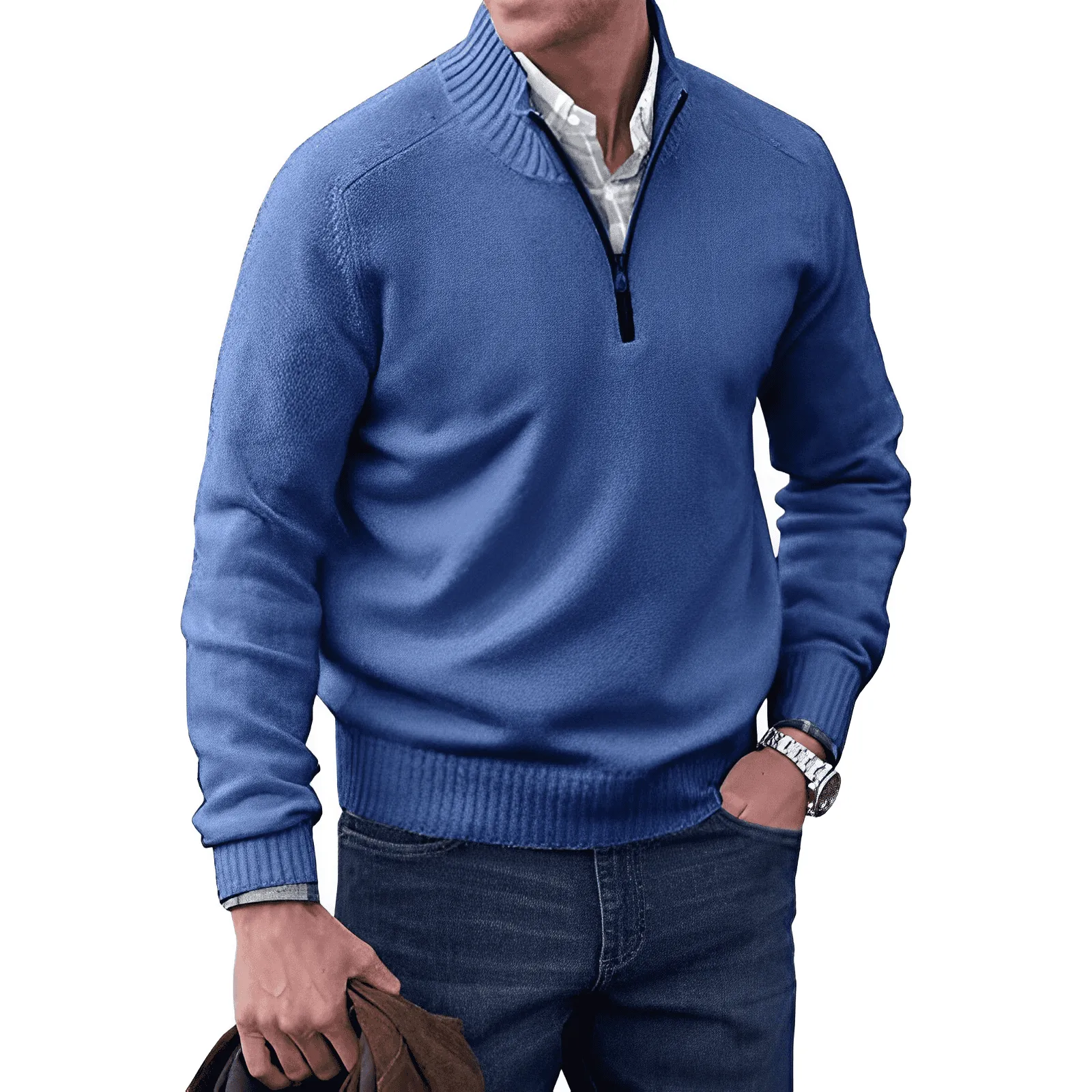 Jones -  Elegante Maglione Con Zip