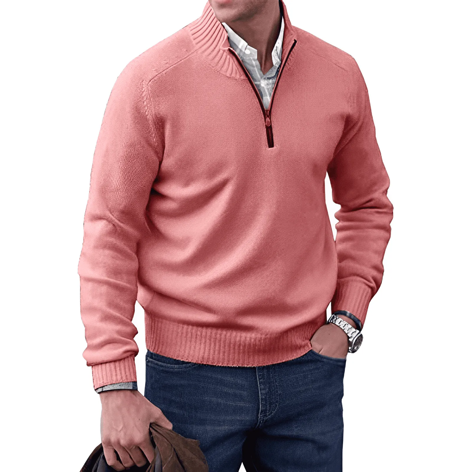 Jones -  Elegante Maglione Con Zip