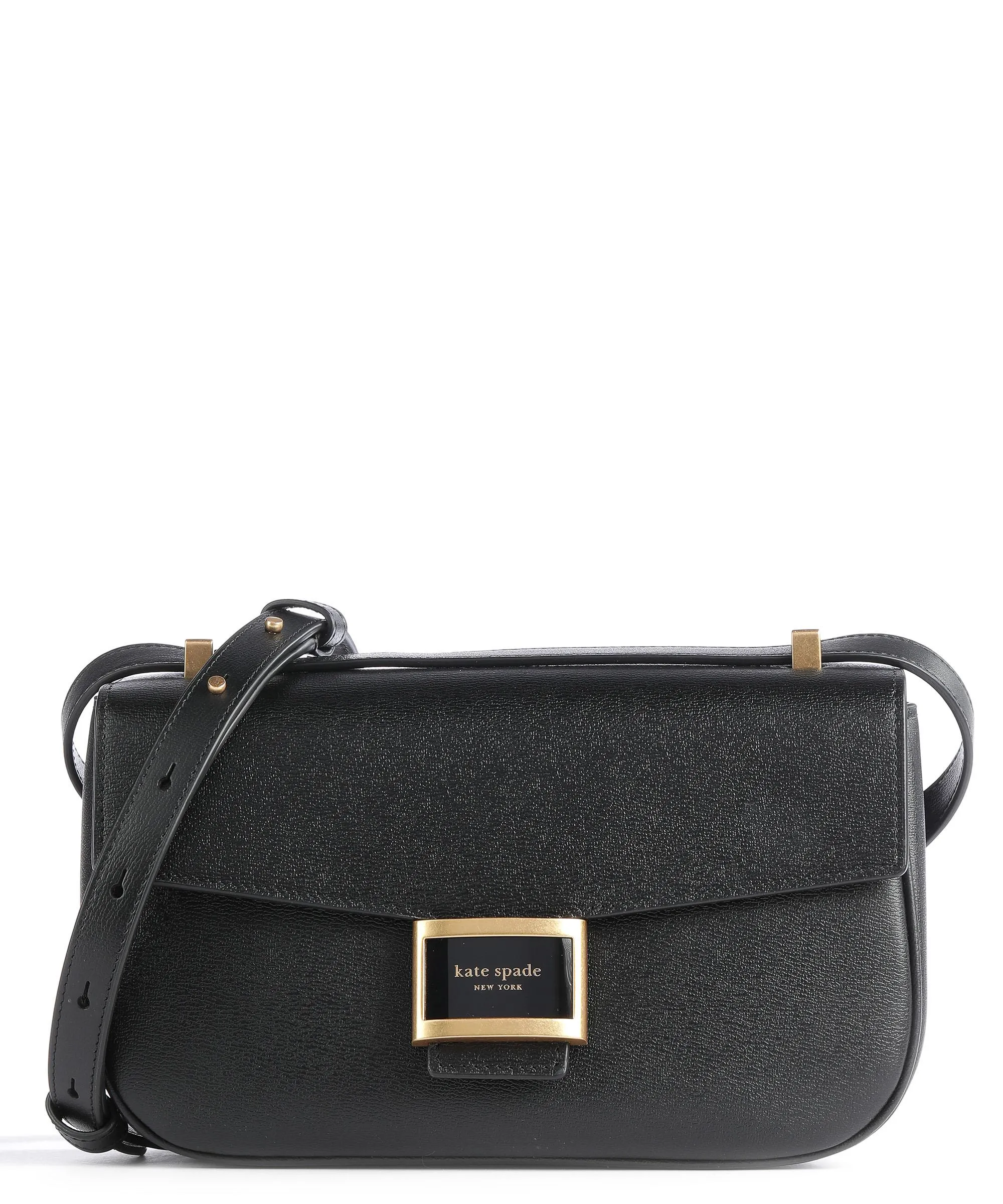  Kate Spade New York Katy Borsa a spalla pelle a grana fine nero  