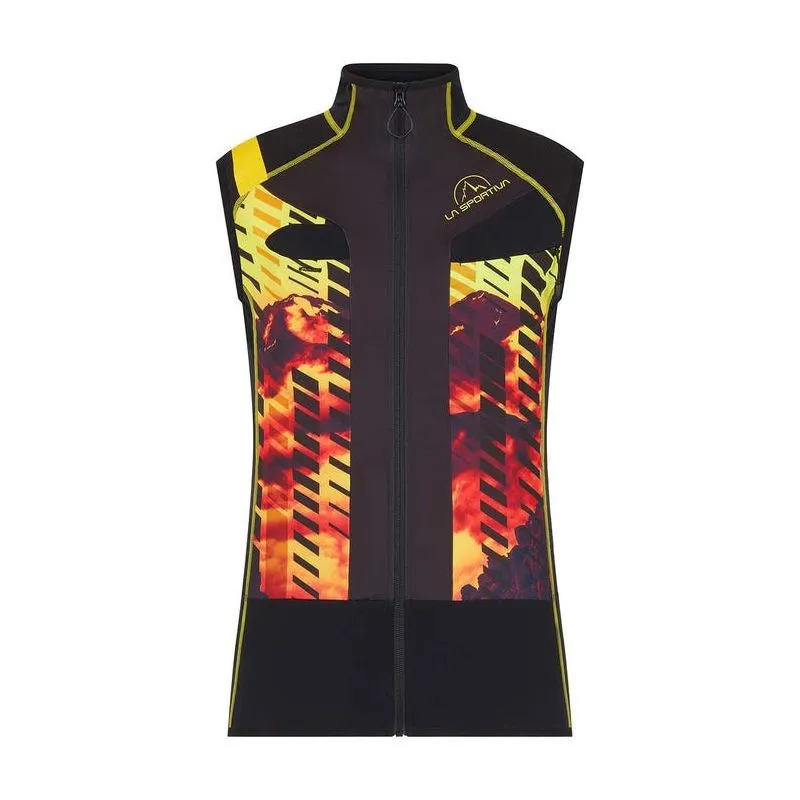 La Sportiva Stratos Racing Vest II M (Nero/Giallo) Gilet da sci alpinismo da uomo
