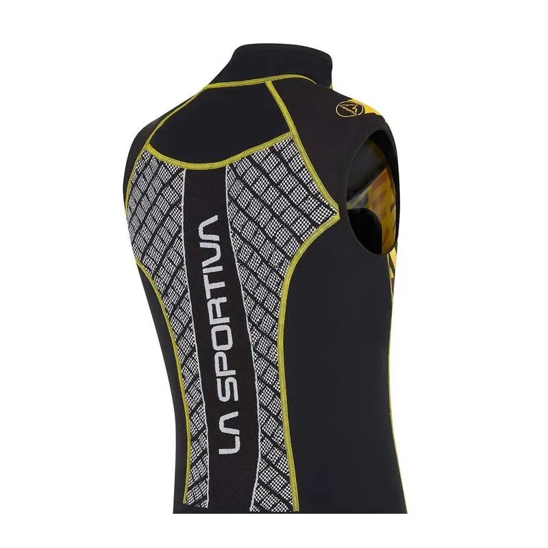 La Sportiva Stratos Racing Vest II M (Nero/Giallo) Gilet da sci alpinismo da uomo
