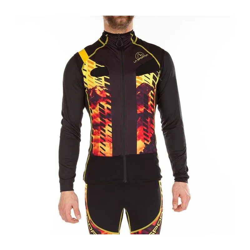 La Sportiva Stratos Racing Vest II M (Nero/Giallo) Gilet da sci alpinismo da uomo