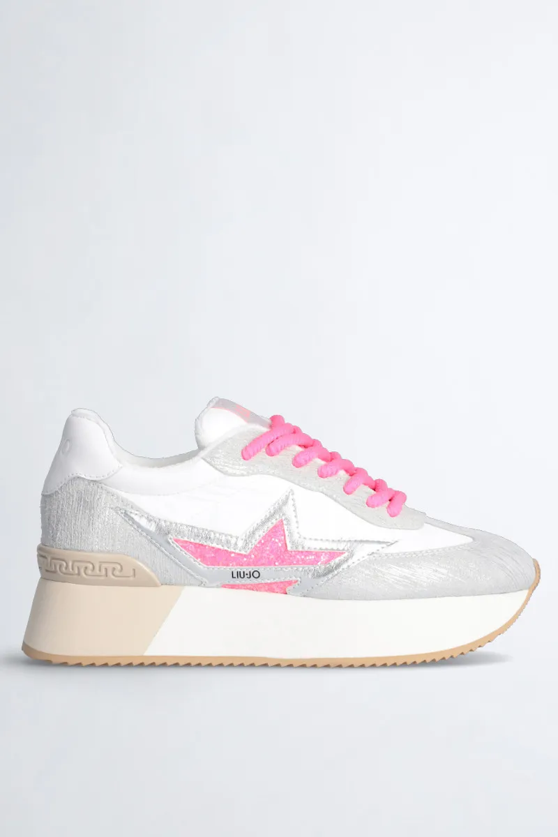 LIU JO Sneakers platform con stella glitter