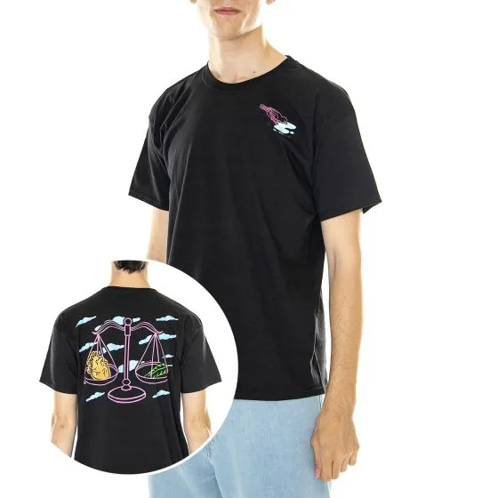 LONDON STORE M' Erk14 For London 01 Black - Maglietta Girocollo Uomo Nera    