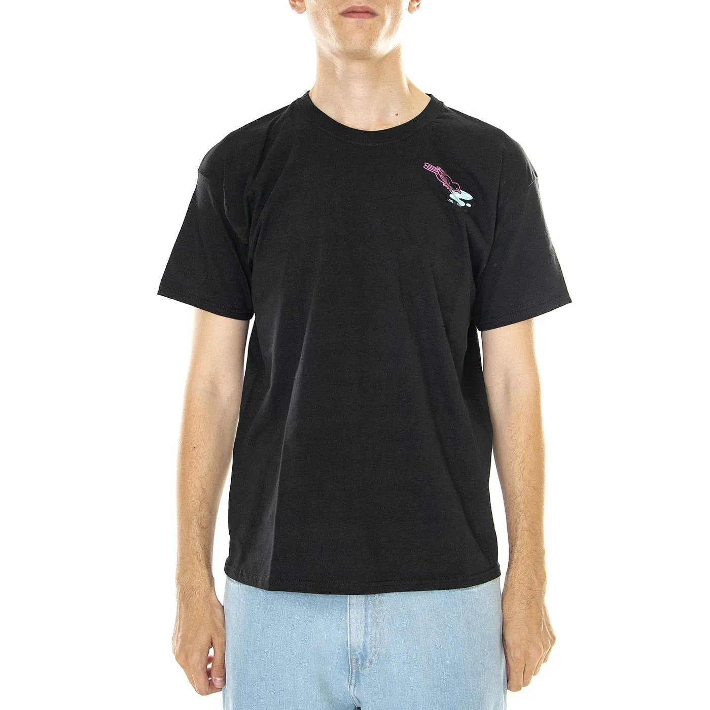 LONDON STORE M' Erk14 For London 01 Black - Maglietta Girocollo Uomo Nera    