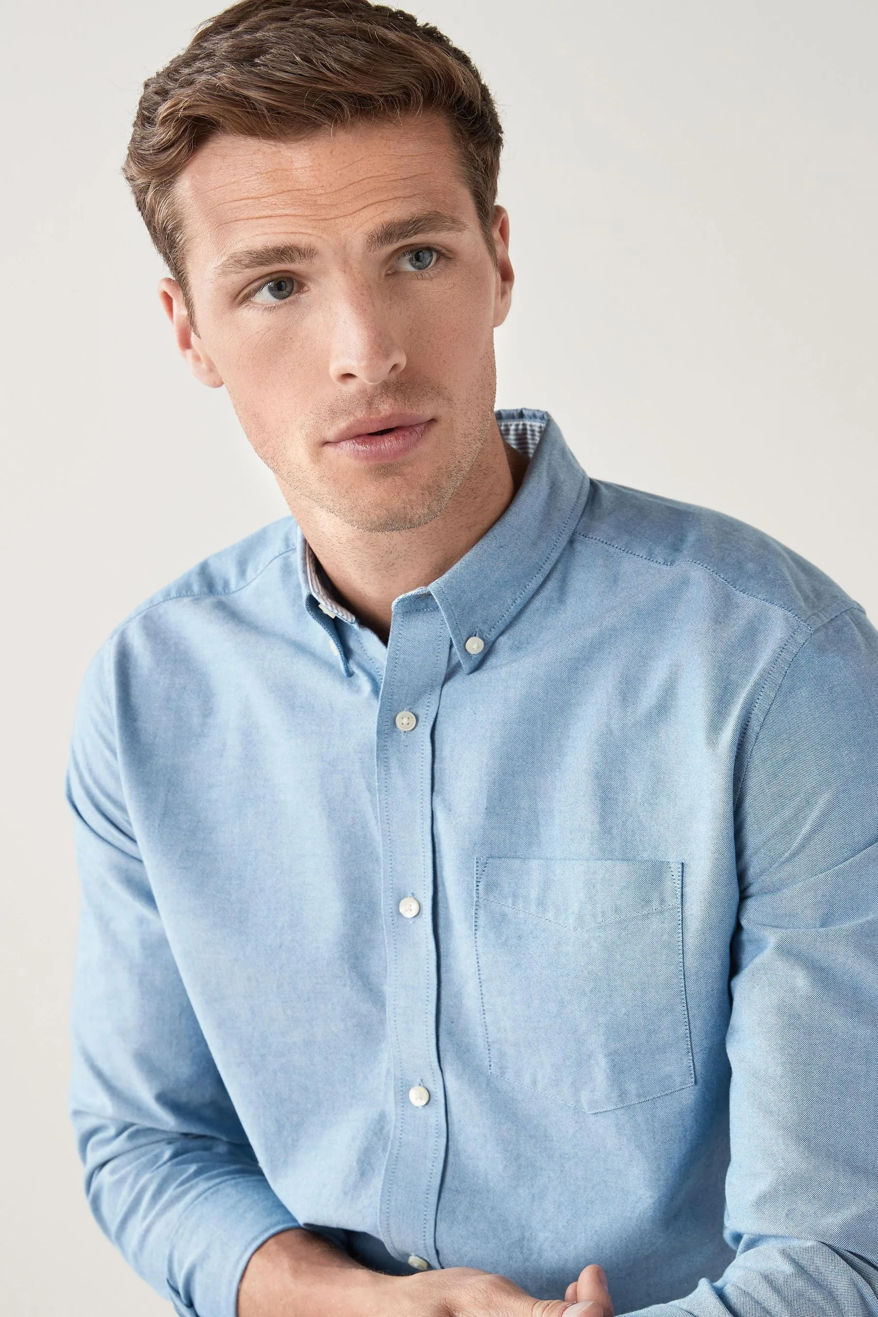 Long Sleeve Oxford 100% Cotton Shirt    
