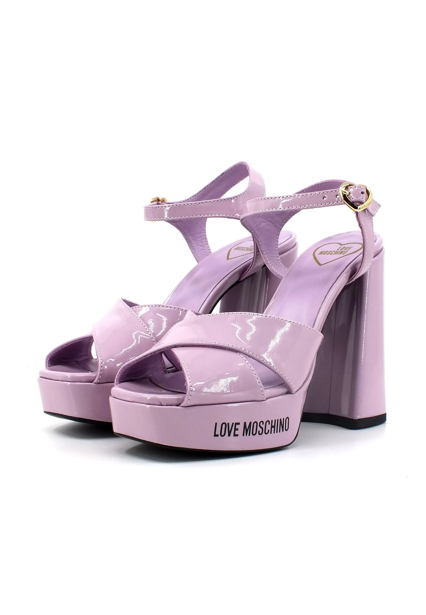 LOVE MOSCHINO Sandalo Tacco Grosso Lilla JA1605CG1GIH0651