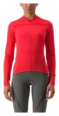 Maglia a manica lunga Castelli Anima 4 Donna Rosso