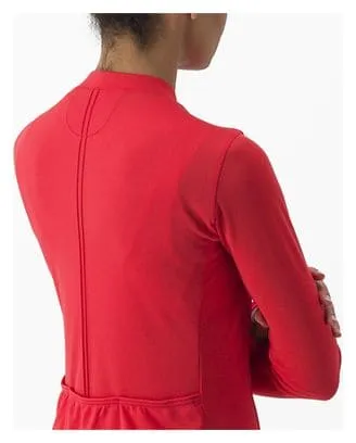 Maglia a manica lunga Castelli Anima 4 Donna Rosso