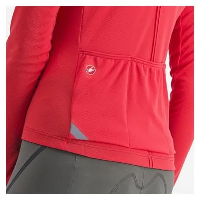 Maglia a manica lunga Castelli Anima 4 Donna Rosso