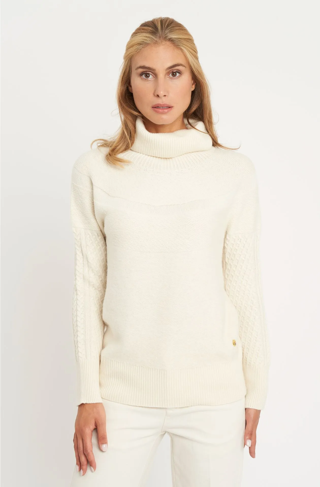     Maglia collo ad anello misto lana