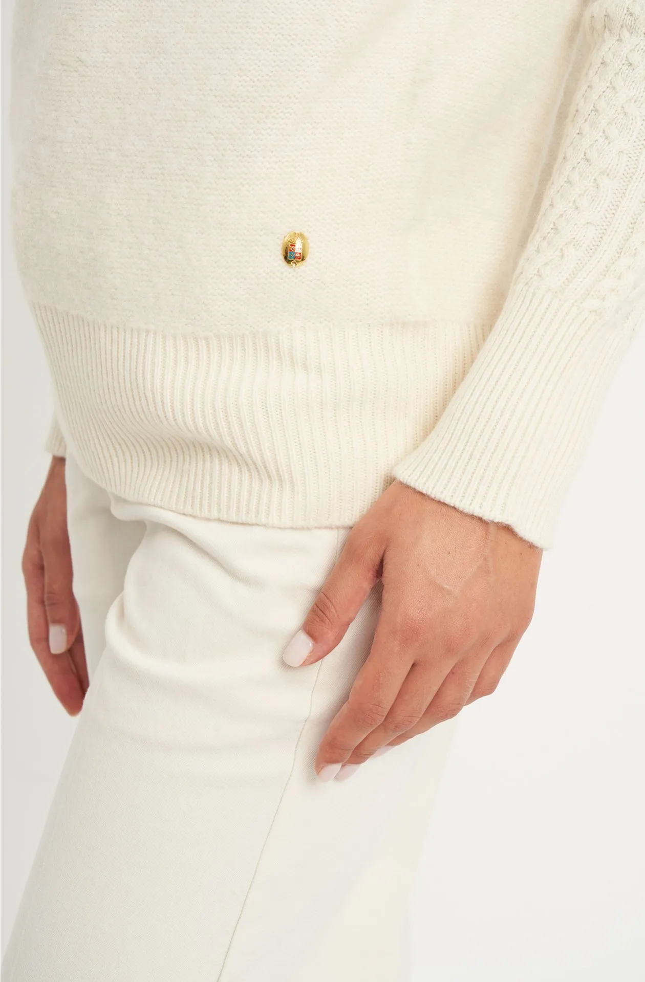     Maglia collo ad anello misto lana