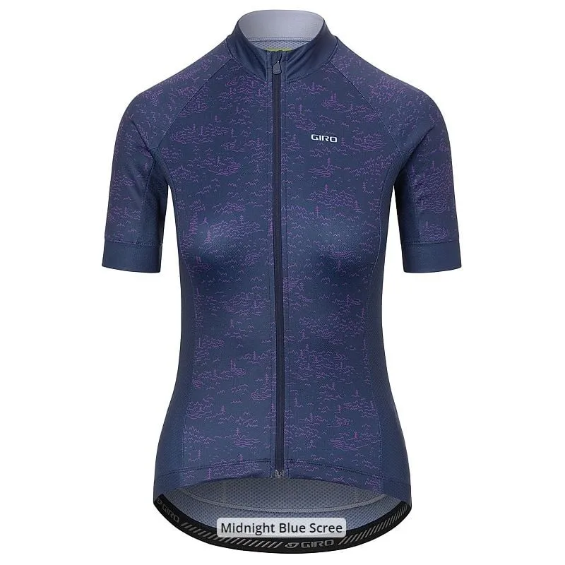 Maglia da ciclismo su strada Giro CHRONO SPORT JERSEY (MIDNIGHT SCREE) donne