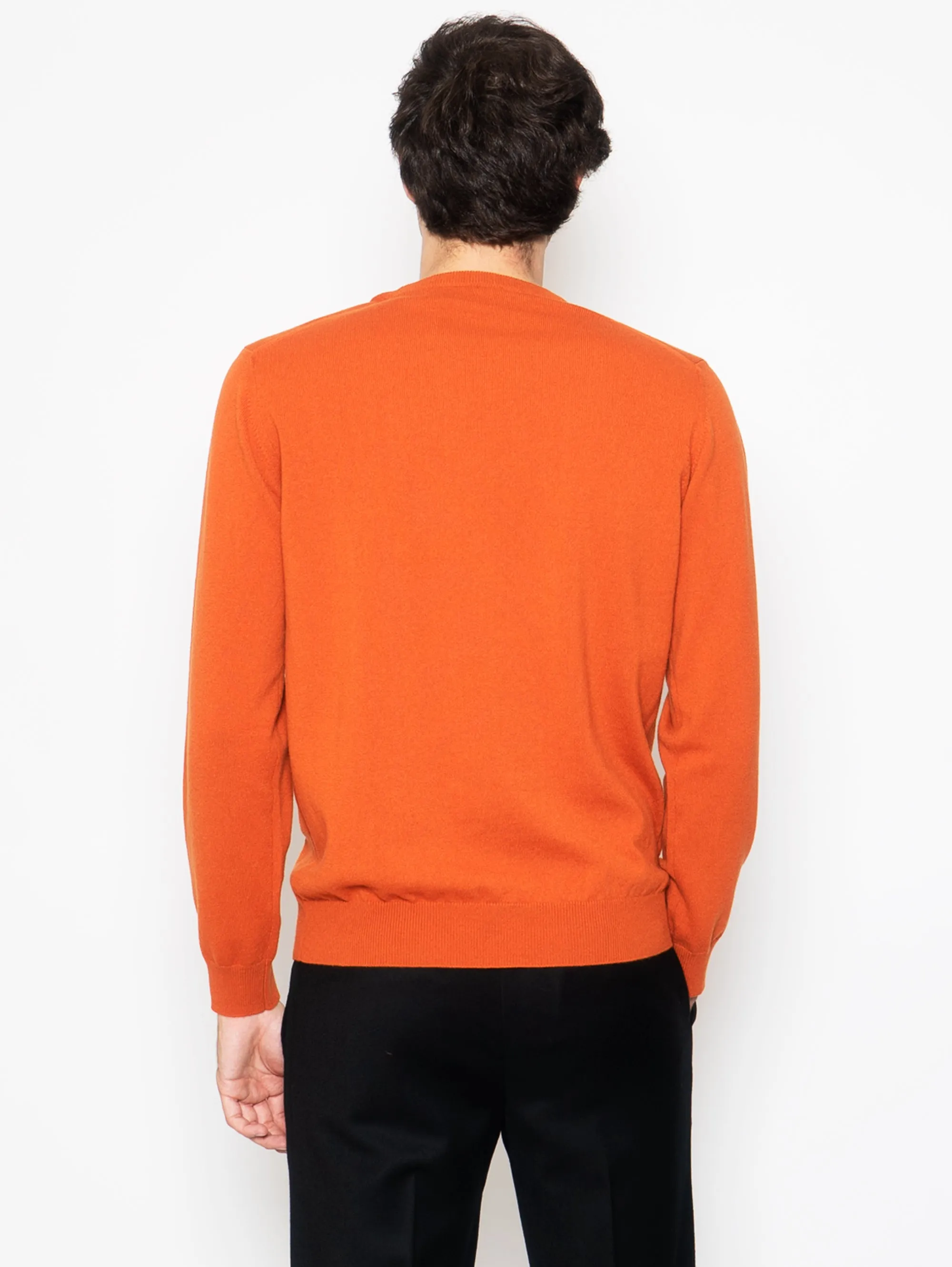 Maglia Girocollo in Cashmere Agrume