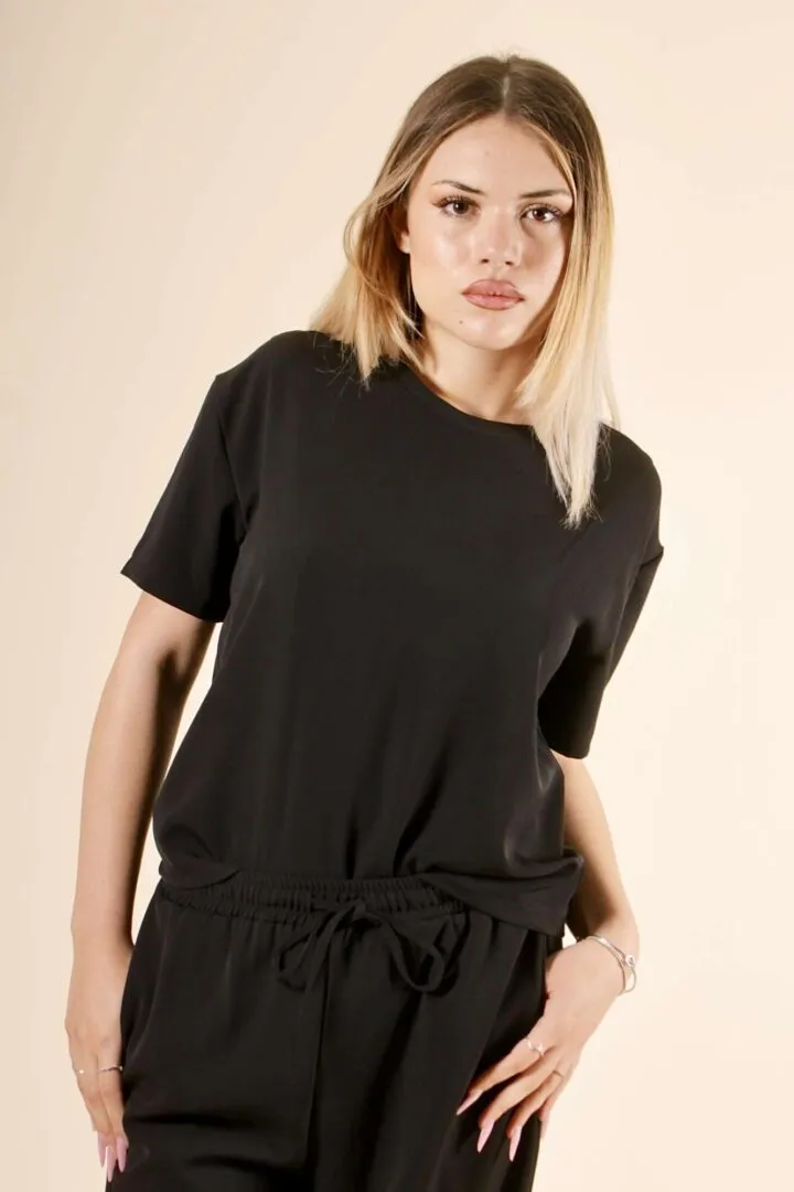 Maglia Mezza manica – Nera