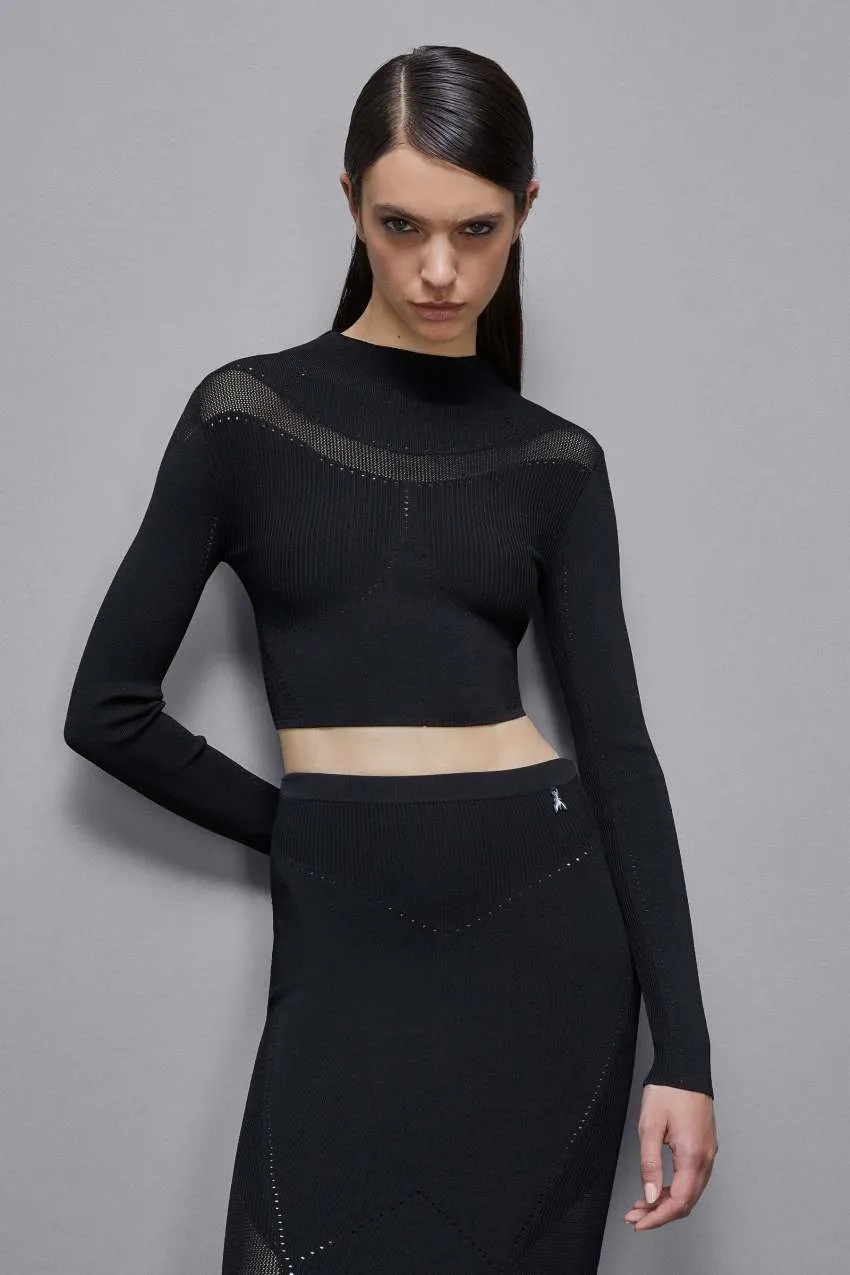 Maglia Misto Viscosa Nero Patrizia Pepe