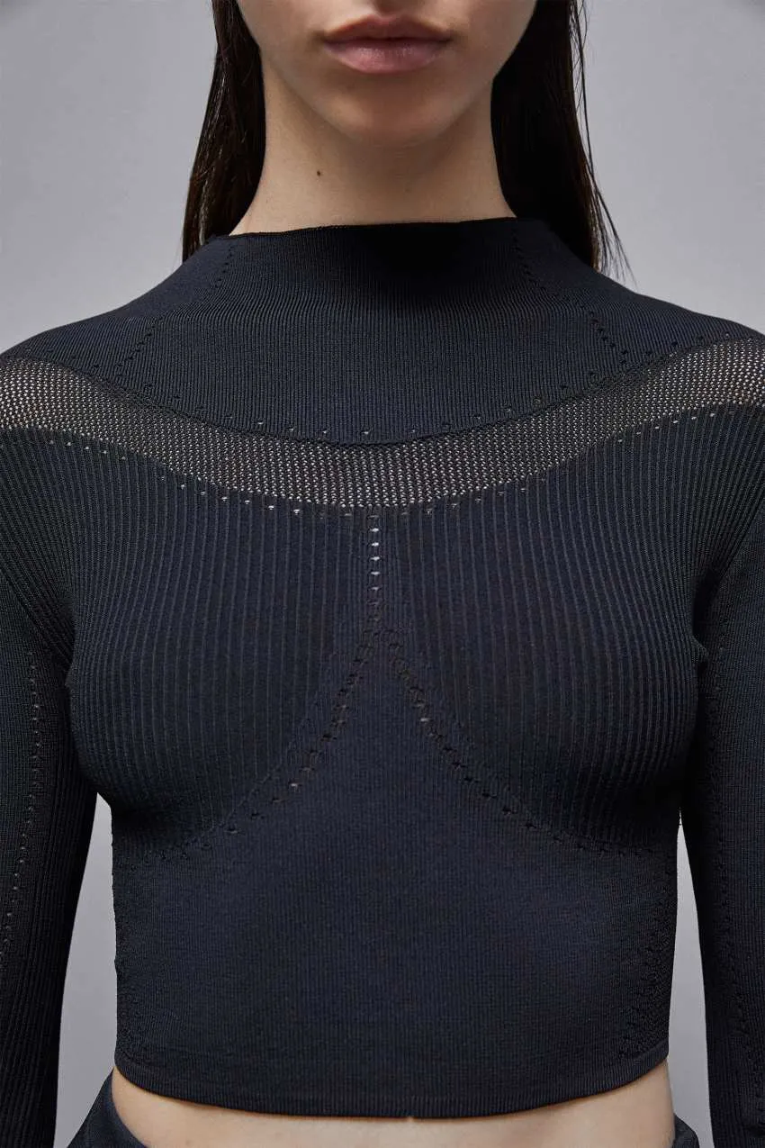Maglia Misto Viscosa Nero Patrizia Pepe